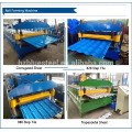 Doppelte Decking Wellpappe Eisen Dachblech Rollenformung Making Machine Made in China